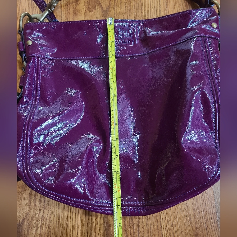 Coach Raspberry Patent Leather Bag - Picture 11 of 11
